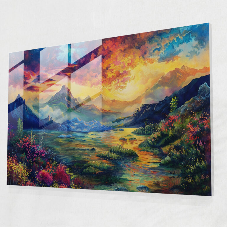 Mystical Landscape Home Decoration - Pre-Raphaelite Brotherhood, Glass Print, Pre-Raphaelite Brotherhood, Glass Art
