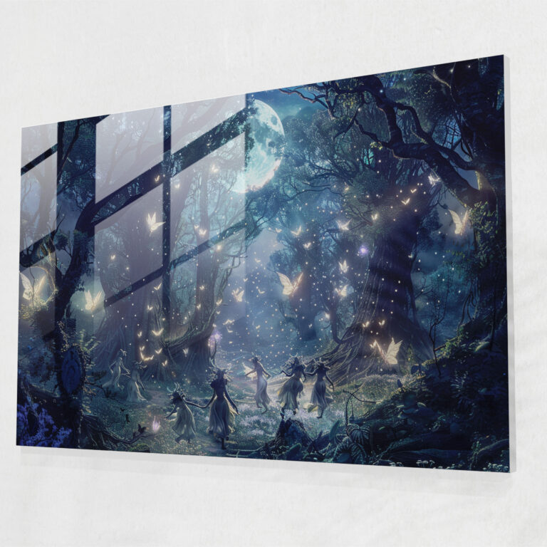 Enchanted Forest Glass Wall Art - Pre-Raphaelite Brotherhood, Home Decoration, Glass Print, Pre-Raphaelite Brotherhood