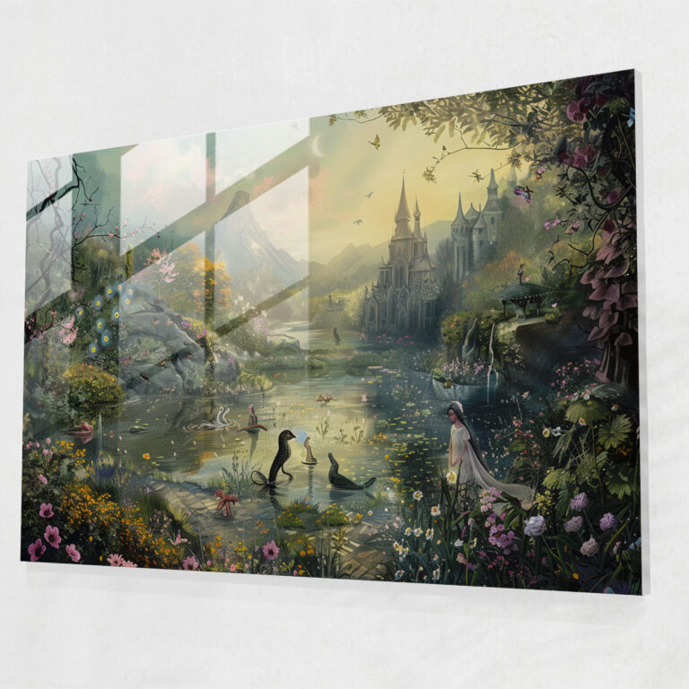 Whimsical Fairy Tale Glass Print - Pre-Raphaelite Brotherhood, Glass Print, Enchanting, Pre-Raphaelite Brotherhood