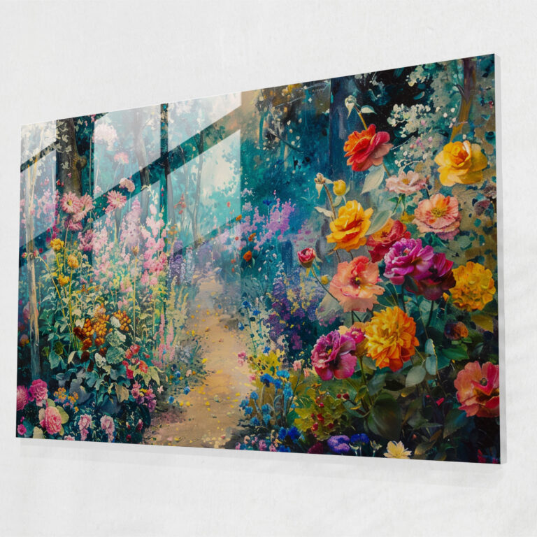 Pre-Raphaelite Brotherhood Glass Print - Floral Garden - Pre-Raphaelite Brotherhood, Glass Wall Art, Glass Print, Floral Art