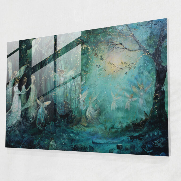Pre-Raphaelite Brotherhood Glass Wall Art - Mystical Forest - Pre-Raphaelite Brotherhood, Glass Art, Home Decoration, Glass Wall Art