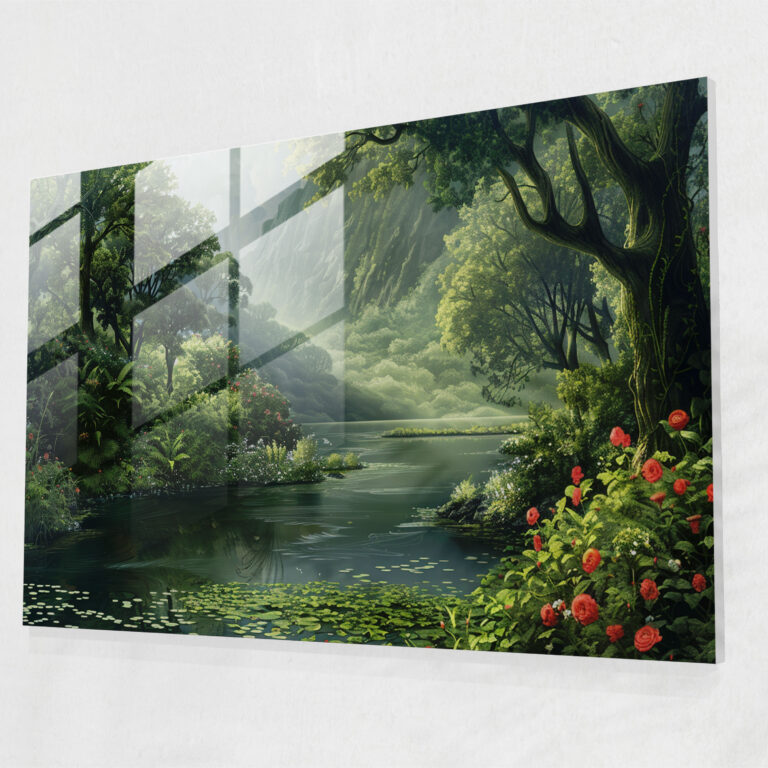 Pre-Raphaelite Brotherhood Glass Wall Art - Dreamy Landscape - Pre-Raphaelite Brotherhood, Glass Wall Art, Glass Print, Pre-Raphaelite Brotherhood