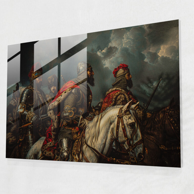 Pre-Raphaelite Brotherhood Wall Decoration - Knights On A Quest - Pre-Raphaelite Brotherhood, Knights, Glass Wall Art, Quest