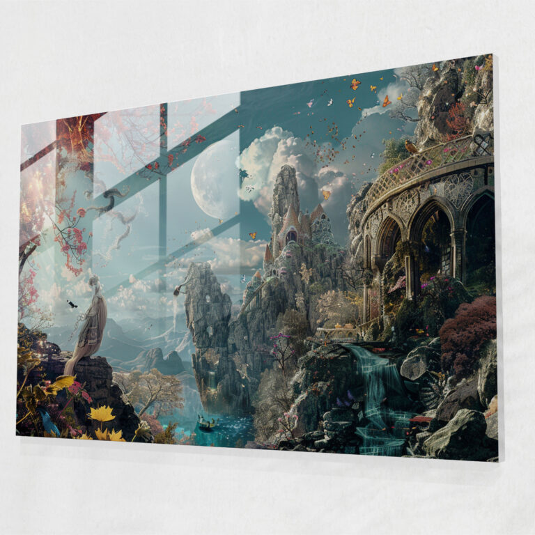 Pre-Raphaelite Brotherhood Glass Print - Surreal Dream Sequence - Pre-Raphaelite Brotherhood, Glass Wall Art, Otherworldly, Modern Art