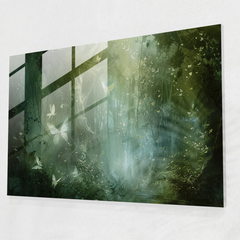 Enchanted Forest Glass Print - Pre-Raphaelite Brotherhood, Forest, Ethereal, Fairies