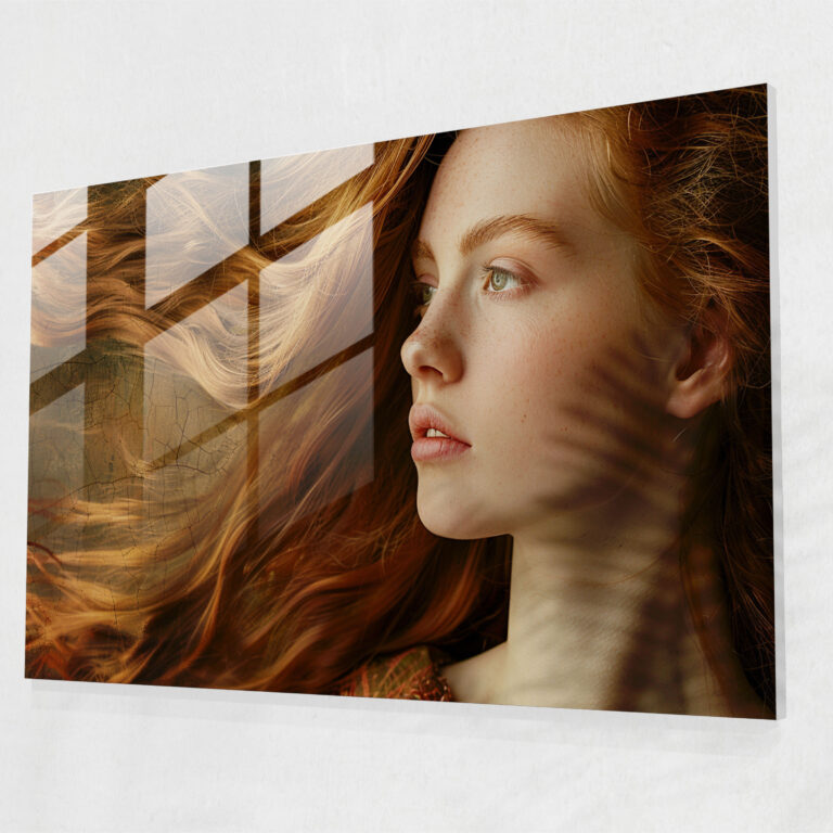 Flowing Hair Glass Print - Pre-Raphaelite Brotherhood, Home Decoration, Flowing Hair, Pre-Raphaelite Brotherhood