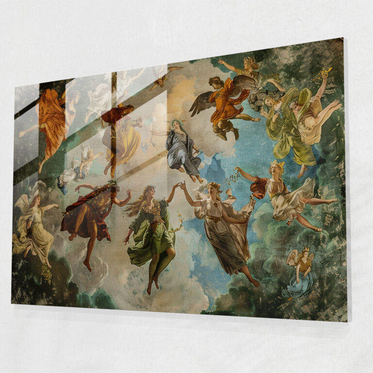 Celestial Realm Glass Art - Pre-Raphaelite Brotherhood, Celestial Realm, Goddesses, Gods