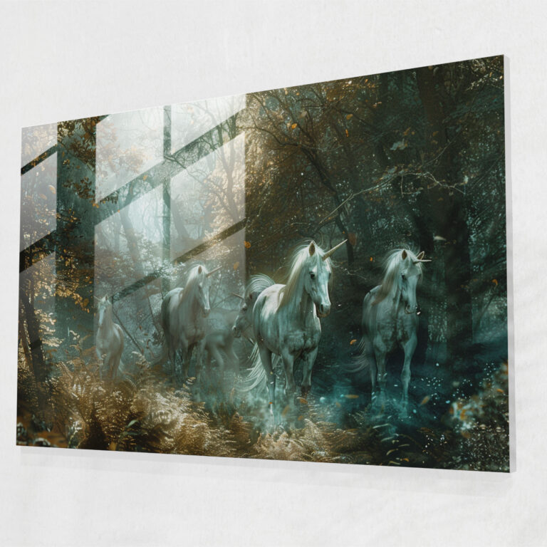 Pre-Raphaelite Brotherhood Mystical Forest Glass Print - Pre-Raphaelite Brotherhood, Modern Art, Glass Wall Art, Home Decoration