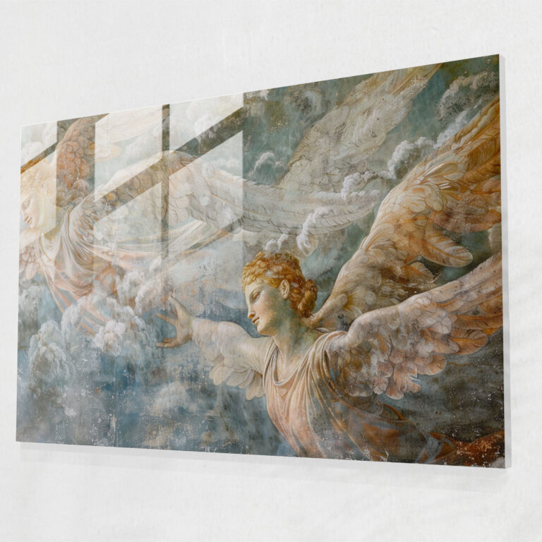 Pre-Raphaelite Brotherhood Home Decoration - Heavenly Angels - Pre-Raphaelite Brotherhood, Modern Art, Glass Art, Home Decoration