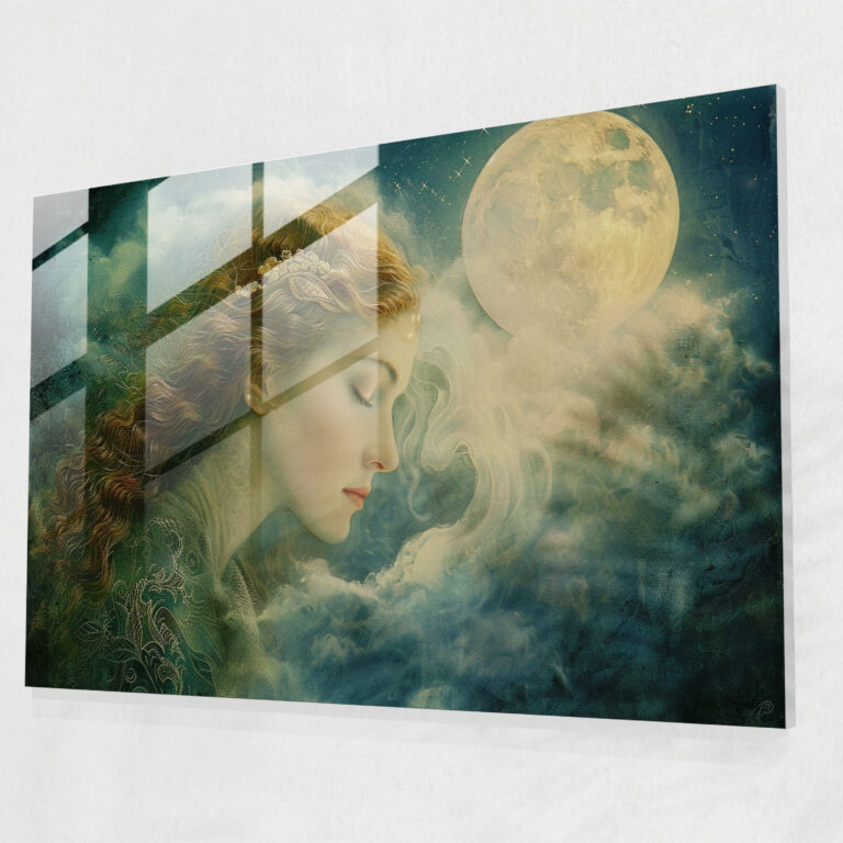 Pre-Raphaelite Brotherhood Wall Decoration - Celestial Goddess - Pre-Raphaelite Brotherhood, Wall Decoration, Glass Art, Pre-Raphaelite Brotherhood