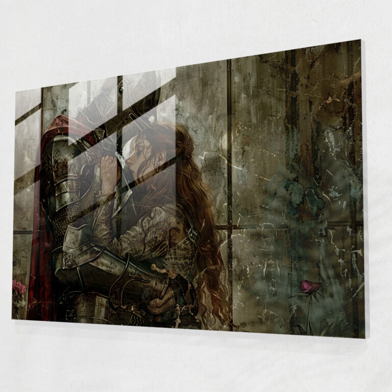Medieval Romance Glass Wall Art - Pre-Raphaelite Brotherhood, Glass Art, Pre-Raphaelite Brotherhood, Wall Decoration