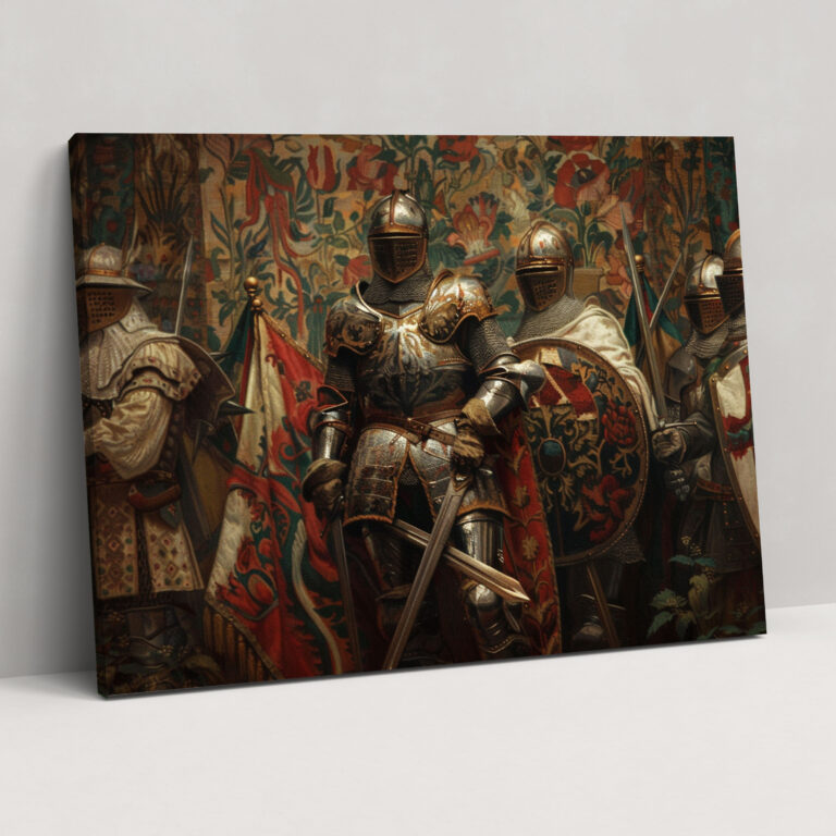 Knightly Valor Canvas Print - Pre-Raphaelite Brotherhood, Pre-Raphaelite Brotherhood, Home Decoration, Wall Art