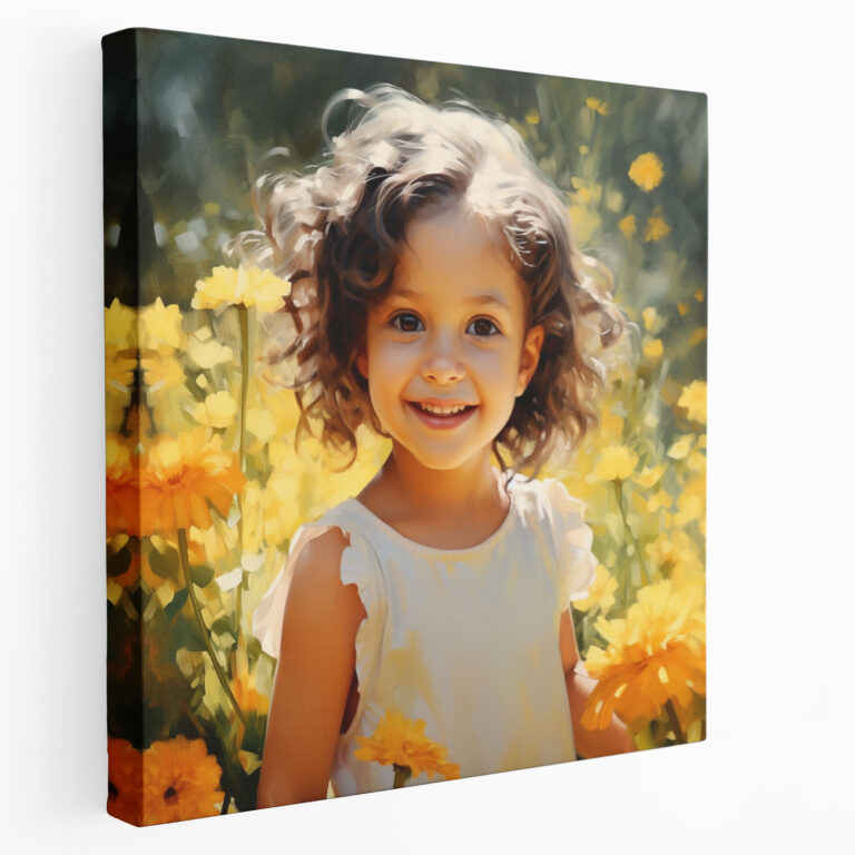Portrait Of Innocence Wall Art - Portrait, Portrait, Joyful Portrait, Canvas Print