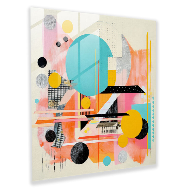 Contemporary Pastel Glass Art - Pastel, Modern Art, Bold Aesthetic, Patterns