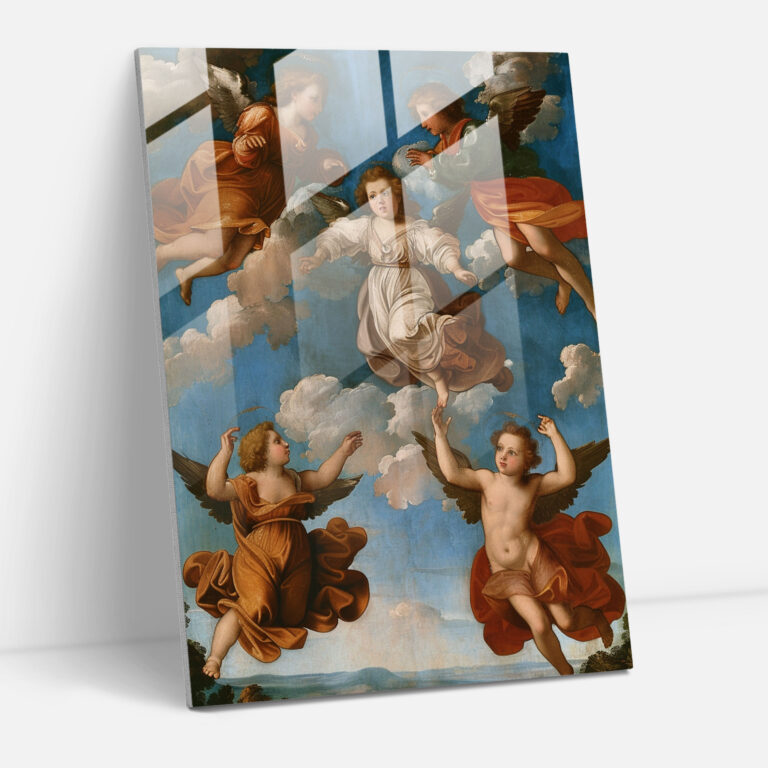 Raffaello Sanzio Home Decoration Glass Print - Raffaello Sanzio, Wall Decoration, Raffaello Sanzio, Home Decoration