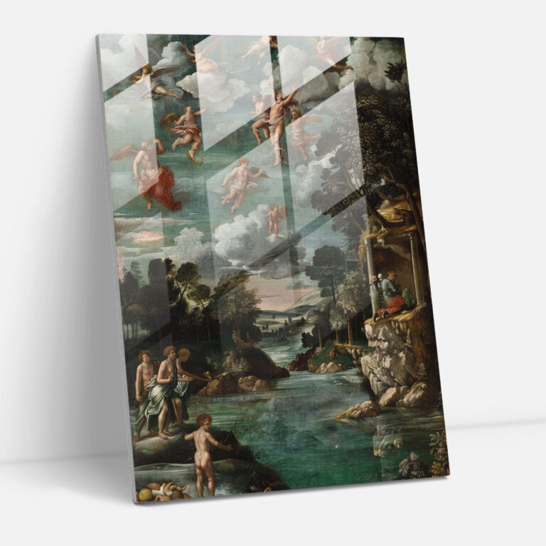 Raffaello Sanzio Wall Decoration Glass Print - Raffaello Sanzio, Glass Wall Art, Glass Art, Glass Print