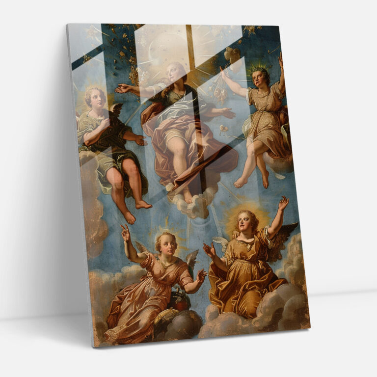 Mythological Celestial Glass Wall Art - Raffaello Sanzio, Modern Art, Wall Decoration, Home Decoration