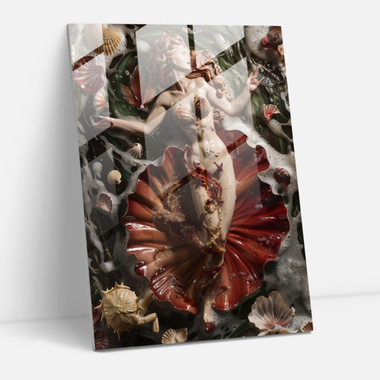 Raffaello Sanzio Birth Of Venus Glass Print - Raffaello Sanzio, Wall Decoration, Glass Wall Art, Modern Art