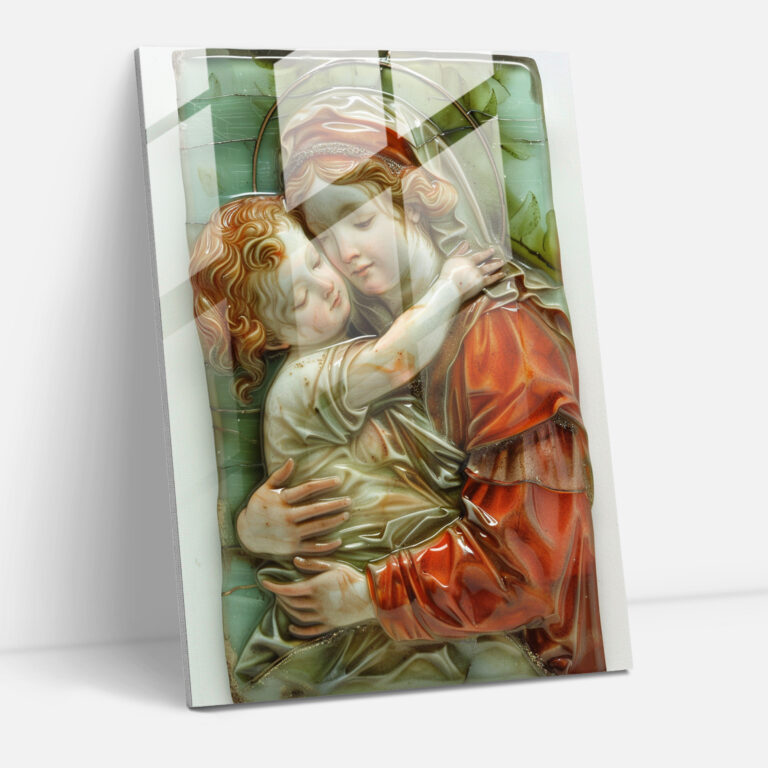 Raffaello Sanzio Glass Art - Sistine Madonna - Raffaello Sanzio, Wall Decoration, Glass Art, Glass Print