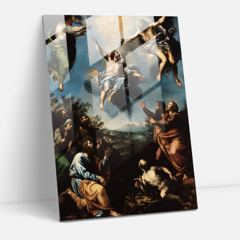 Raffaello Sanzio Glass Print - The Transfiguration - Raffaello Sanzio, Glass Wall Art, Home Decoration, Glass Print