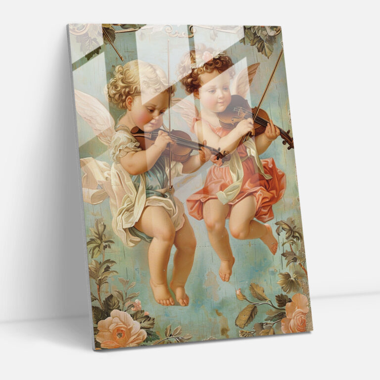 Raffaello Sanzio Delicate Glass Print - Raffaello Sanzio, Glass Art, Romance, Raffaello Sanzio