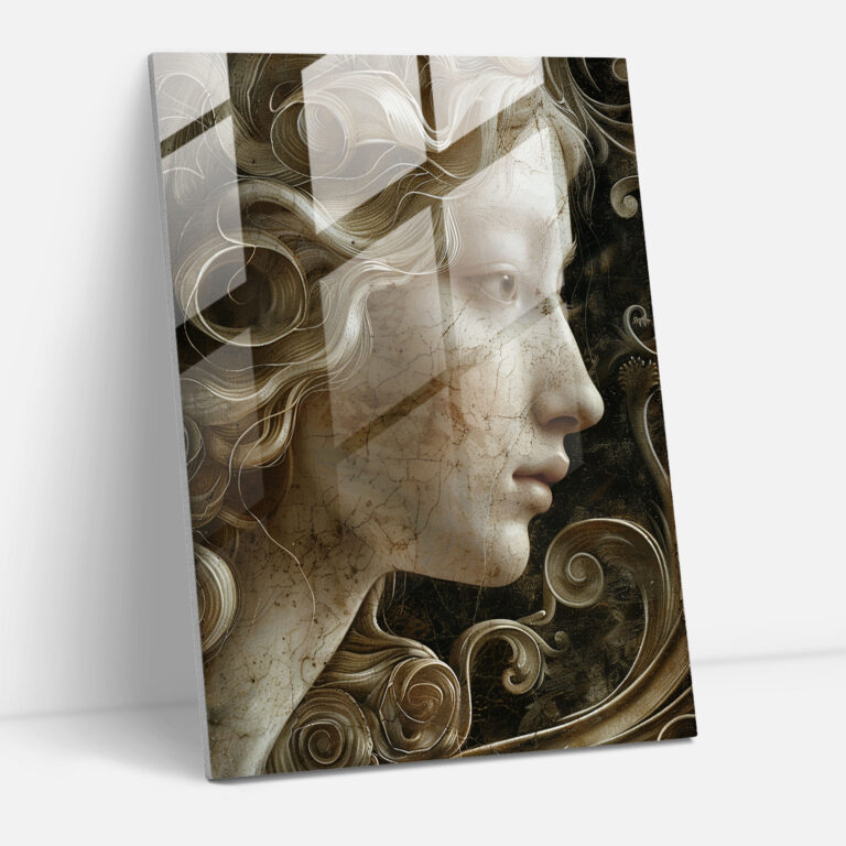 Raffaello Sanzio Intensive Glass Print - Raffaello Sanzio, Dramatic Lighting, Glass Print, Wall Decoration