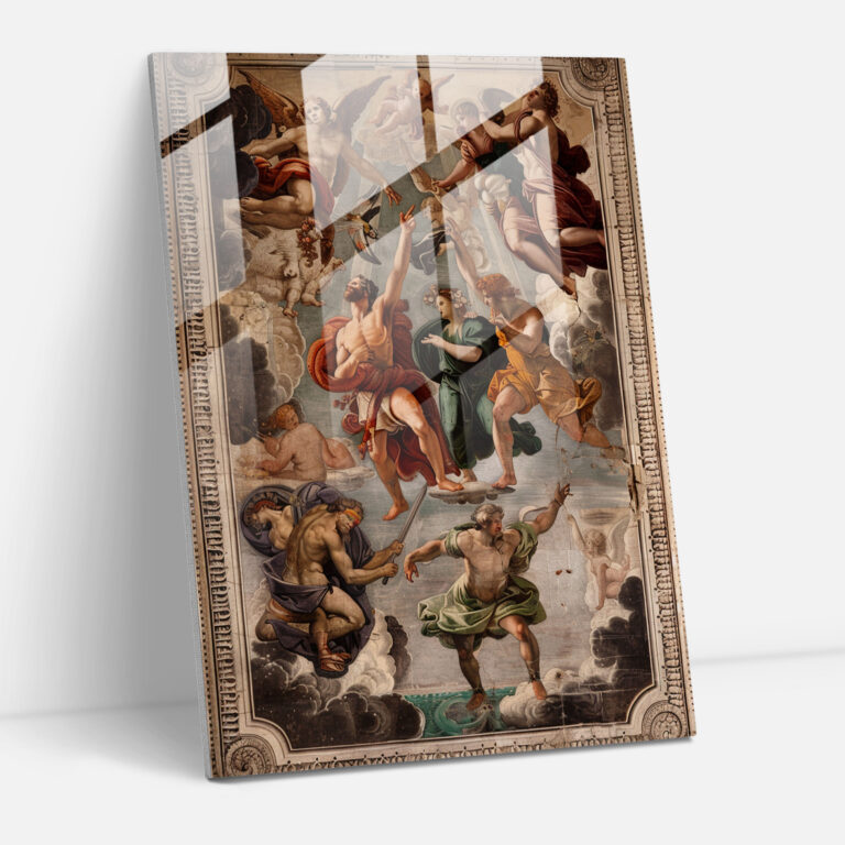 Mythological Gods Glass Wall Art - Raffaello Sanzio, Home Decoration, Glass Print, Wall Decoration