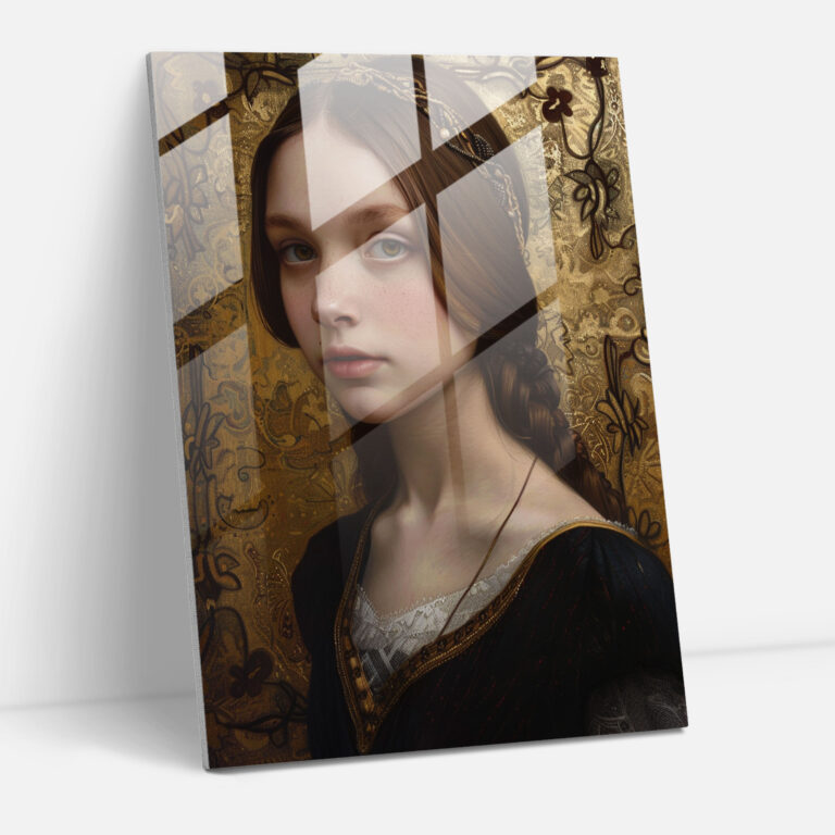 Symbolic Portrait Glass Wall Art - Raffaello Sanzio, Modern Art, Glass Wall Art, Raffaello Sanzio