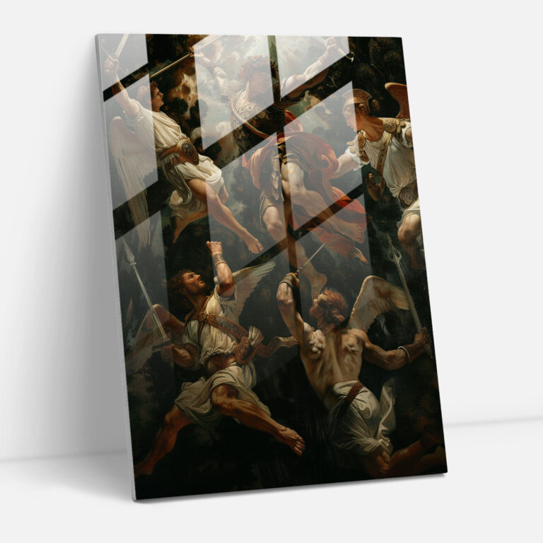 Raffaello Sanzio Modern Art - Raffaello Sanzio, Glass Wall Art, Raffaello Sanzio, Home Decoration
