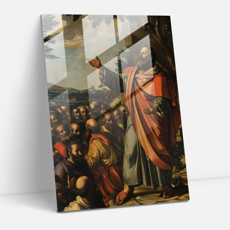 Raffaello Sanzio Glass Wall Art Home Decoration - Raffaello Sanzio, Raffaello Sanzio, Spiritual Art, Glass Wall Art
