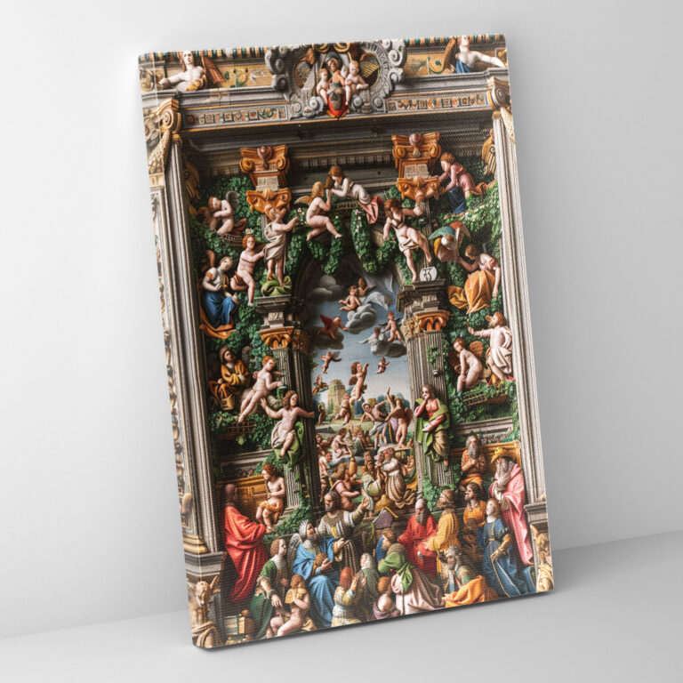 Vibrant Raffaello Sanzio Canvas Print - Raffaello Sanzio, Wall Decoration, Canvas Wall Art, Wall Art