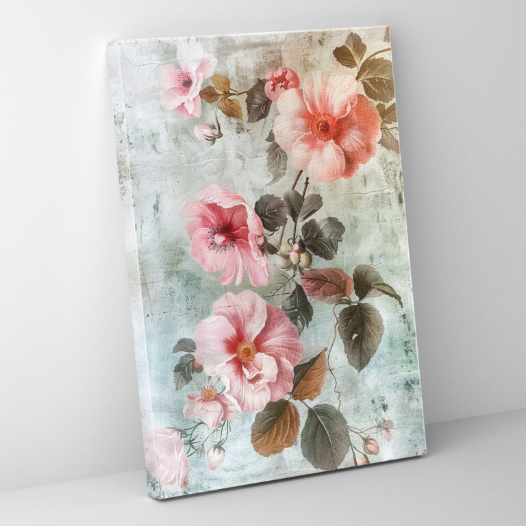 Pastel Florals Raffaello Sanzio Wall Art - Raffaello Sanzio, Canvas Print, Wall Decoration, Canvas