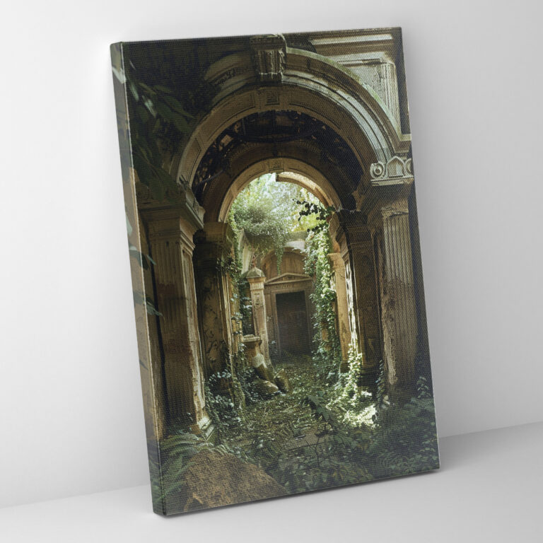 Roman Ruins Canvas Wall Art In Raffaello Sanzio Style - Raffaello Sanzio, Wall Art, Canvas Wall Art, Canvas
