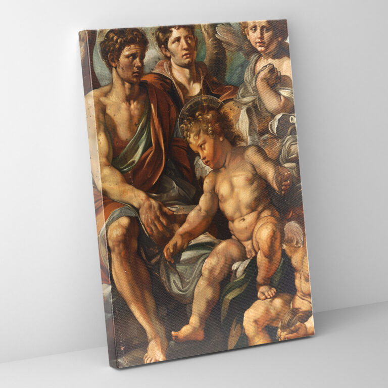 Symbolic Figures Canvas Print Inspired By Raffaello Sanzio - Raffaello Sanzio, Canvas Wall Art, Canvas, Wall Art