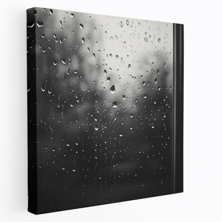Rainy Window Canvas Print - Rain, Canvas Print, Tranquility, Window Pane