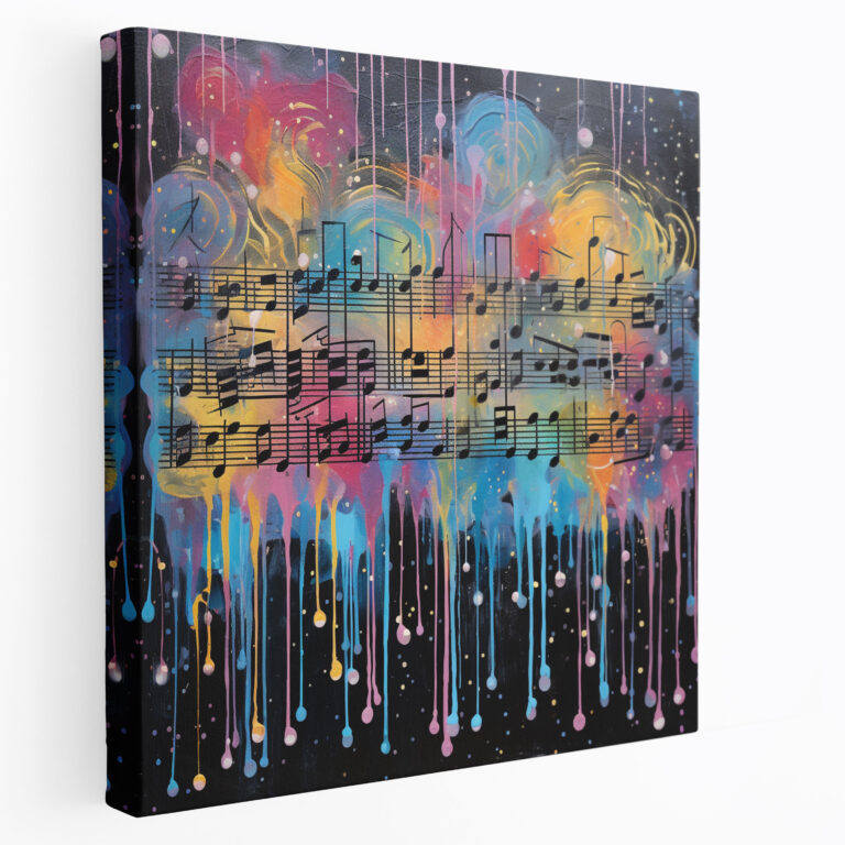 Musical Rain Canvas Print - Rain, Rain, Canvas, Wall Art