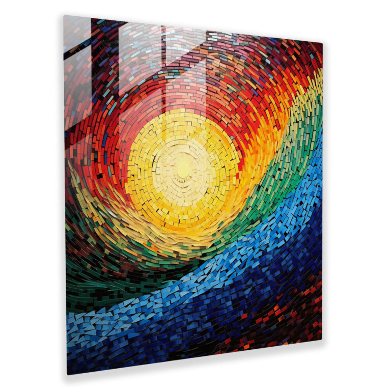 Rainbow Glass Mosaic Wall Decoration - Rainbow, Wall Decoration, Modern Art, Stunning