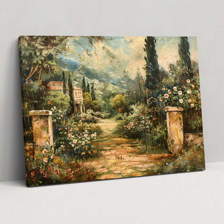 Rococo Style Painting Canvas Print - Rococo, Wall Decoration, Canvas, Rococo Style Painting
