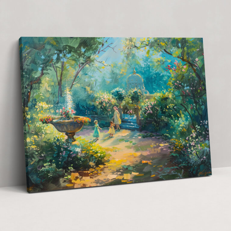 Rococo Style Painting Canvas Print - Rococo, Wall Decoration, Canvas, Rococo Style Painting