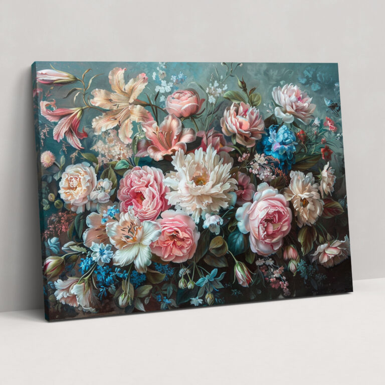 Rococo Style Painting Wall Decoration - Rococo, Canvas Print, Wall Art, Rococo Style Painting