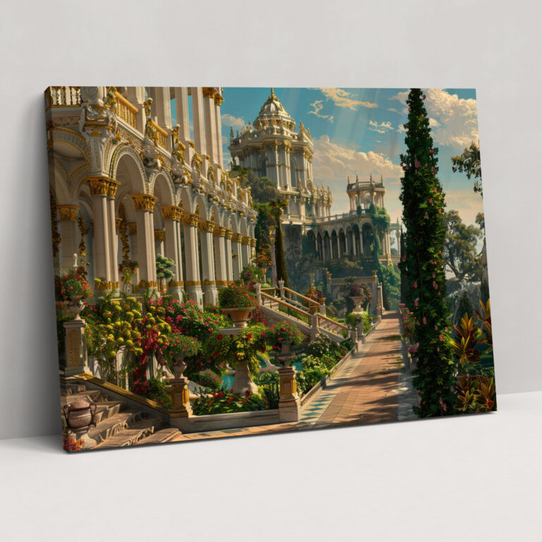 Rococo Style Painting Canvas Wall Art - Rococo, Canvas, Canvas Wall Art, Home Decoration