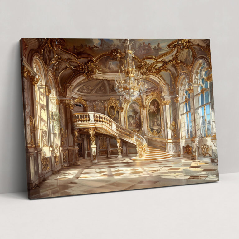 Rococo Style Painting Wall Art - Rococo, Canvas Wall Art, Wall Art, Rococo Style Painting