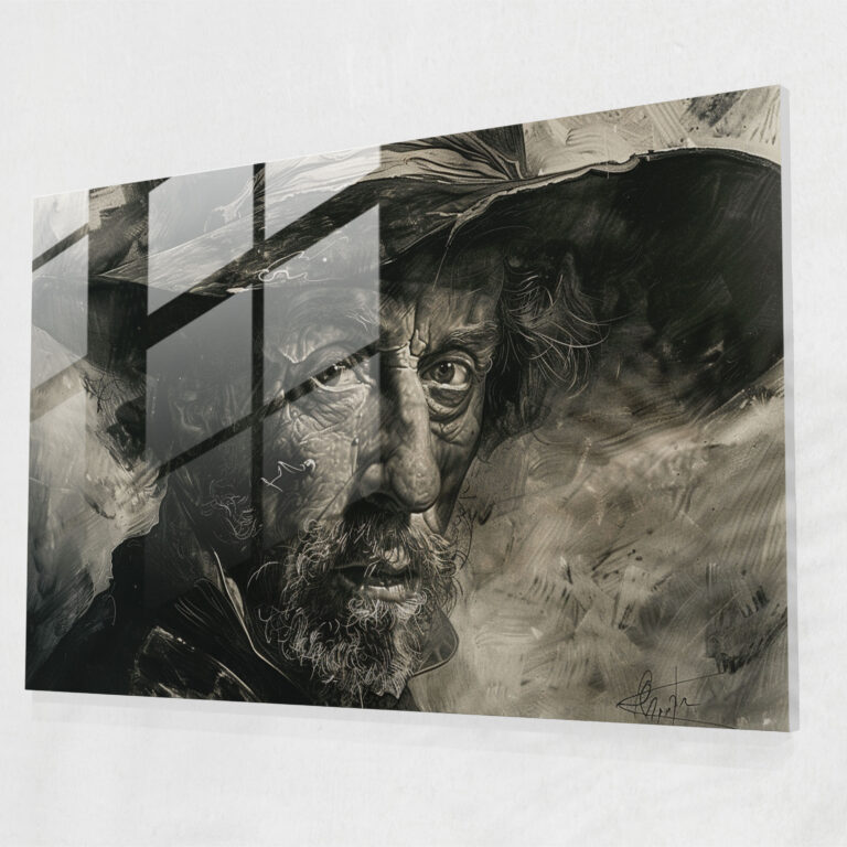 Rembrandt Home Decoration - Masterful Self-Portraits - Rembrandt, Glass Print, Modern Art, Wall Decoration