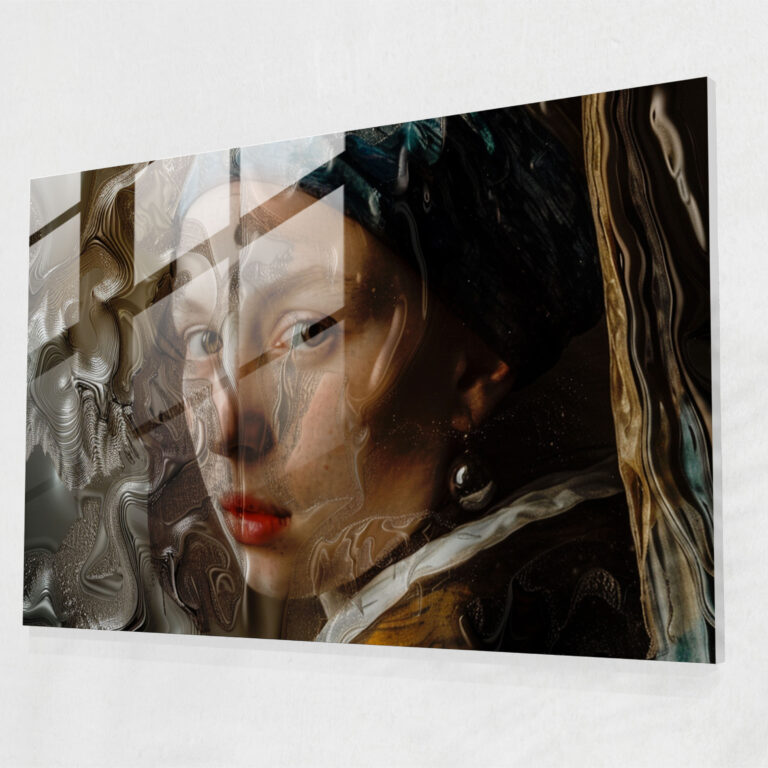 Rembrandt Woman Glass Wall Art - Rembrandt, Rembrandt, Wall Decoration, Glass Wall Art