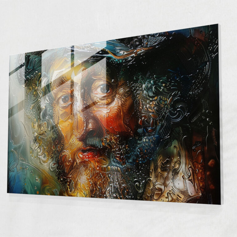 Rembrandt Historical Glass Art - Rembrandt, Modern Art, Home Decoration, Glass Art