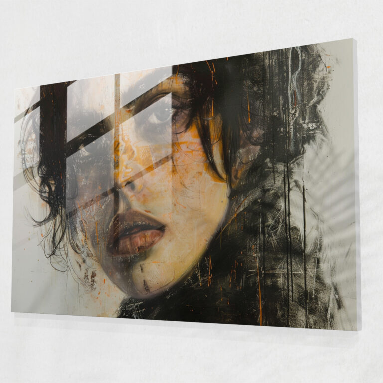 Rembrandt Intimate Portrait Glass Print Wall Decoration - Rembrandt, Glass Art, Glass Print, Rembrandt