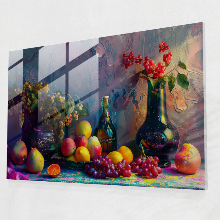 Rembrandt Glass Wall Art - Vibrant Still Life - Rembrandt, Rembrandt, Vibrant Colors, Sophistication