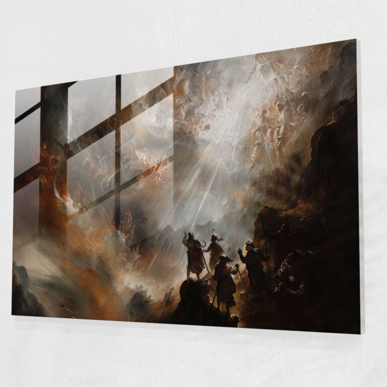 Rembrandt Mythological Scene Glass Print - Rembrandt, Rembrandt, Mythological Scene, Depth And Drama
