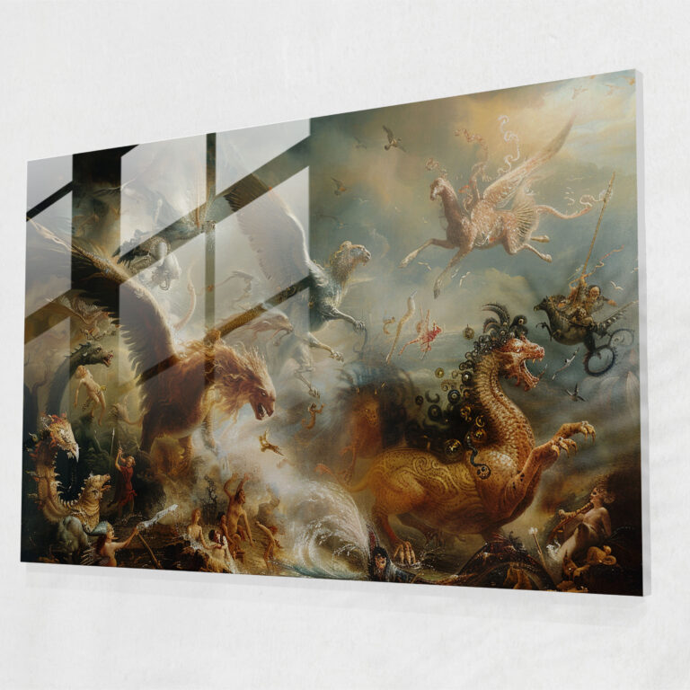 Rembrandt Home Decoration - Rembrandt, Modern Art, Glass Print, Home Decoration