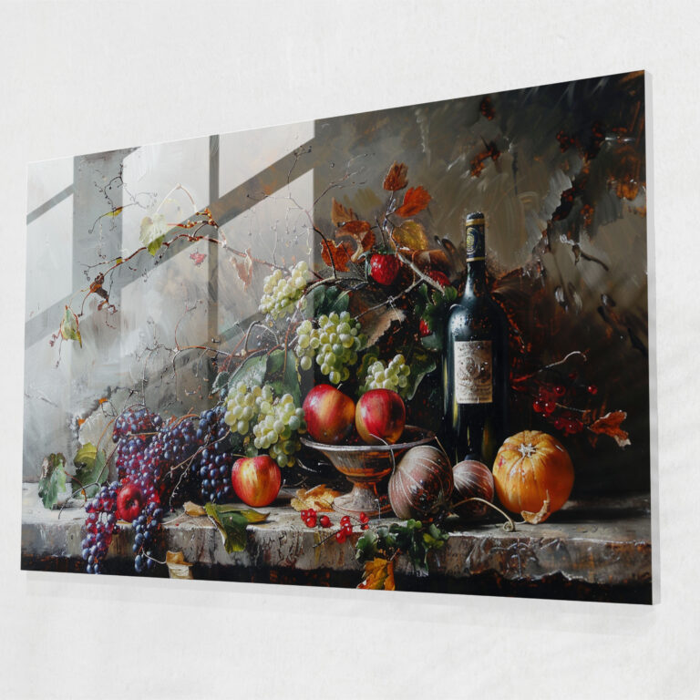 Rembrandt Wall Decoration - Rich Still Life - Rembrandt, Glass Art, Wall Decoration, Modern Art
